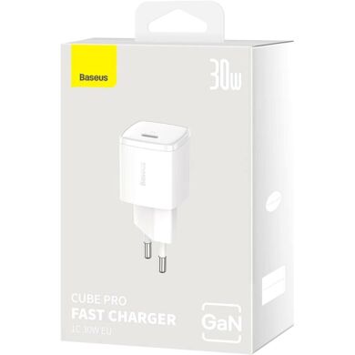 Мережевий зарядний пристрій Baseus Cube Pro 30W (Type-C) CCXF000302 - White