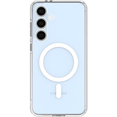 Захисний чохол Spigen (SGP) Ultra Hybrid Metal Ring (MagFit) для Samsung Galaxy S24 FE (S721) - White