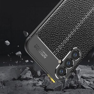 Захисний чохол Deexe Leather Cover для Samsung Galaxy A34 (A346) - Black