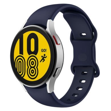 Ремешок Deexe Soft Silicone для Samsung Galaxy Watch 5 (40/44mm) / 5 Pro (45mm) - Dark Blue