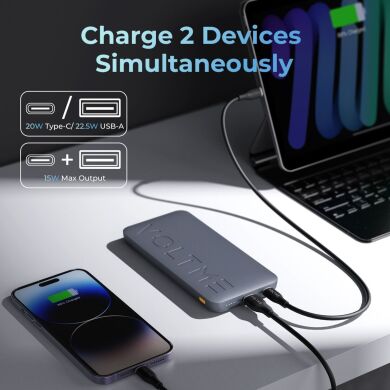 Зовнішній акумулятор Voltme Hypercore 22.5W (20000mAh) - Deep Blue