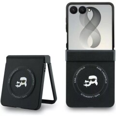 Защитный чехол Karl Lagerfeld Karl&Choupette Pins MagSafe для Samsung Galaxy Flip 8 (KLHMZF8PSMLRKCK) - Black
