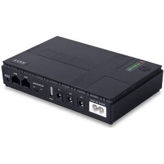 Портативный источник питания для роутера Andes DC1018P 18W 5V/9V/12V (10400mAh) - Black