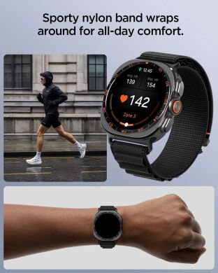Ремінець Spigen WBF1 Band для Samsung Galaxy Watch Ultra 2 / Ultra / Ultra (2025) AMP11614 - Black