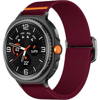 Ремешок Deexe Orbit Flex для Samsung Galaxy Watch 8 (40/44mm) / 8 Classic - Wine Red