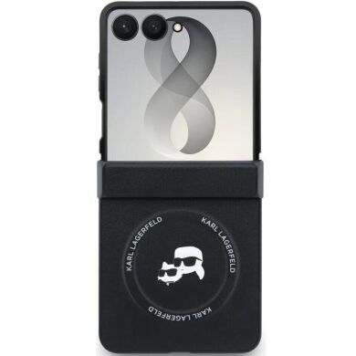 Защитный чехол Karl Lagerfeld Karl&Choupette Pins MagSafe для Samsung Galaxy Flip 8 (KLHMZF8PSMLRKCK) - Black