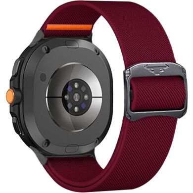 Ремешок Deexe Orbit Flex для Samsung Galaxy Watch 8 (40/44mm) / 8 Classic - Wine Red