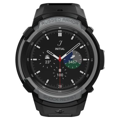 Защитный чехол Spigen (SGP) Rugged Armor Pro (FW) для Samsung Galaxy Watch 4 Classic (46mm) - Charcoal Grey