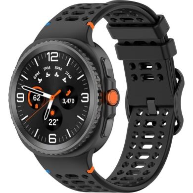 Ремешок Reframe Holes Design для Samsung Galaxy Watch 8 (40/44mm) / 8 Classic - Black