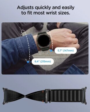 Ремінець Spigen WBF1 Band для Samsung Galaxy Watch Ultra 2 / Ultra / Ultra (2025) AMP11614 - Black