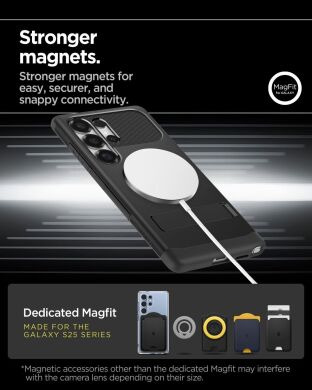 Захисний чохол Spigen (SGP) Slim Armor (MagFit) для Samsung Galaxy S25 Ultra (S938) ACS08909 - Black