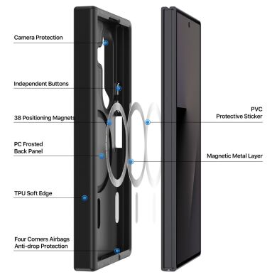 Защитный чехол DUX DUCIS Yind Series MagSafe (FF) для Samsung Galaxy Fold 8 Ultra - Black