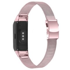 Ремешок Deexe Milanese Stainless Steel для Samsung Galaxy Fit (SM-R370) - Rose Pink