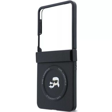 Защитный чехол Karl Lagerfeld Karl&Choupette Pins MagSafe для Samsung Galaxy Flip 8 (KLHMZF8PSMLRKCK) - Black