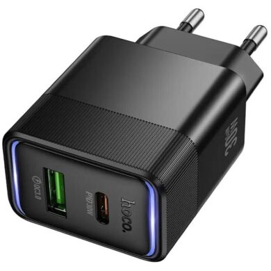 Сетевое зарядное устройство Hoco CS112A Lounge PD30W + QC3.0 - Black
