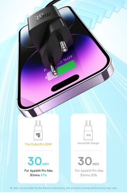 Мережевий зарядний пристрій Baseus Cube Pro 30W (Type-C) CCXF000302 - White