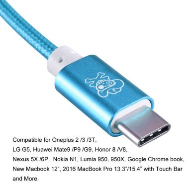 Аудио адаптер HAT PRINCE USB type-c to 3.5mm - Blue