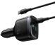 Автомобільний зарядний пристрій Hoco Z70 PD45W (2Type-C + USB) + кабель Type-C to Type-C - Black