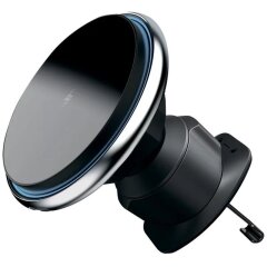 Автомобільний тримач з бездротовою зарядкою Proove Magic Circle 15W - Silver