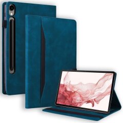 Чехол Deexe Business Style для Samsung Galaxy Tab S10 FE Plus - Blue