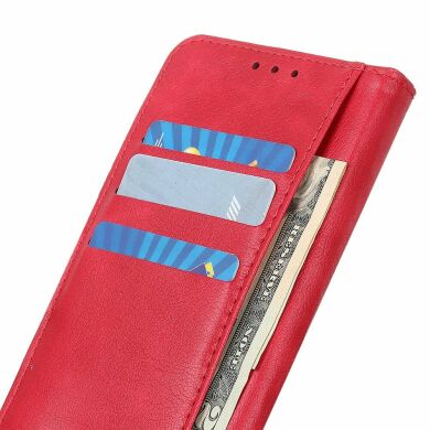 Чехол Deexe Retro Wallet для Samsung Galaxy A21s (A217) - Red
