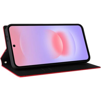 Чехол Deexe Rhombus Book для Samsung Galaxy A37 (A376) - Red