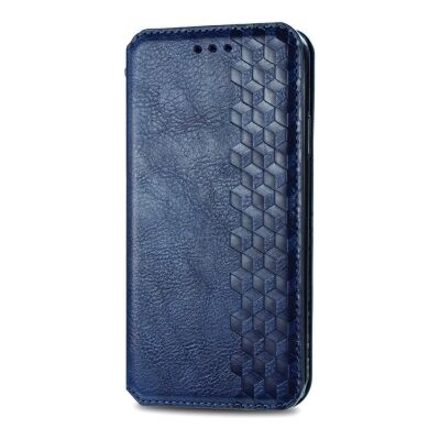 Чехол Deexe Rhombus Wallet для Samsung Galaxy A22 (A225) / M22 (M225) - Blue