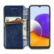 Чехол Deexe Rhombus Wallet для Samsung Galaxy A22 (A225) / M22 (M225) - Blue. Фото 4 из 14