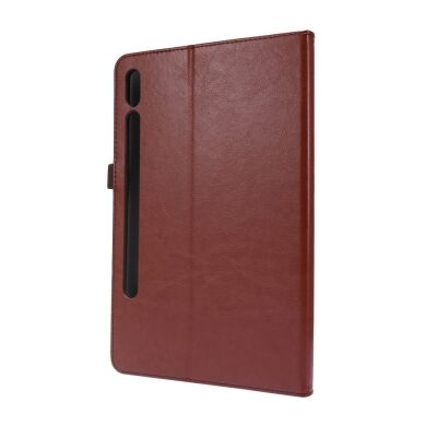 Чехол Deexe Stand Case для Samsung Galaxy Tab S7 (T870/875) / S8 (T700/706) - Brown