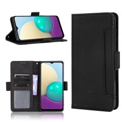 Чехол Deexe Wallet Stand для Samsung Galaxy A02 (A022) - Black