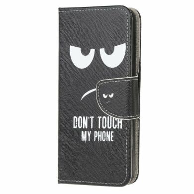 Чехол-книжка Deexe Color Wallet для Samsung Galaxy A21s (A217) - Don't Touch My Phone