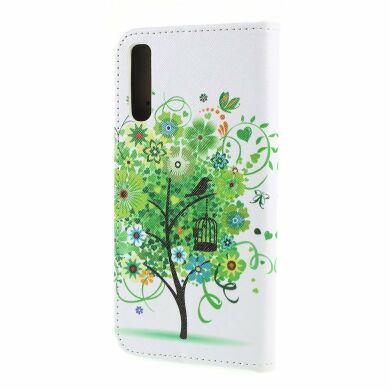 Чехол-книжка Deexe Color Wallet для Samsung Galaxy A50 (A505) / A30s (A307) / A50s (A507) - Green Tree