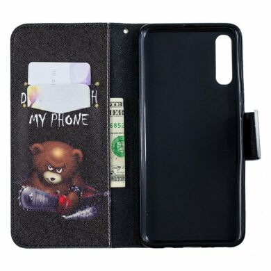 Чохол-книжка Deexe Color Wallet для Samsung Galaxy A70 (A705) - Bear And Its Warnings