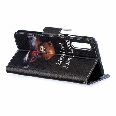 Чохол-книжка Deexe Color Wallet для Samsung Galaxy A70 (A705) - Bear And Its Warnings