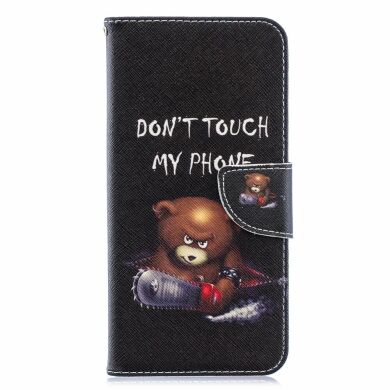 Чохол-книжка Deexe Color Wallet для Samsung Galaxy A70 (A705) - Bear And Its Warnings