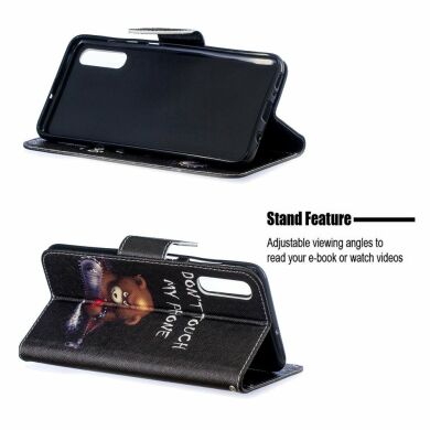 Чохол-книжка Deexe Color Wallet для Samsung Galaxy A70 (A705) - Bear And Its Warnings