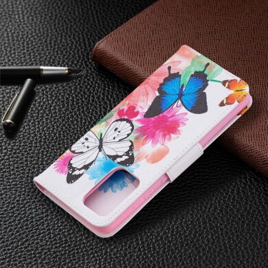 Чехол-книжка Deexe Color Wallet для Samsung Galaxy A72 (А725) - Two Butterflies