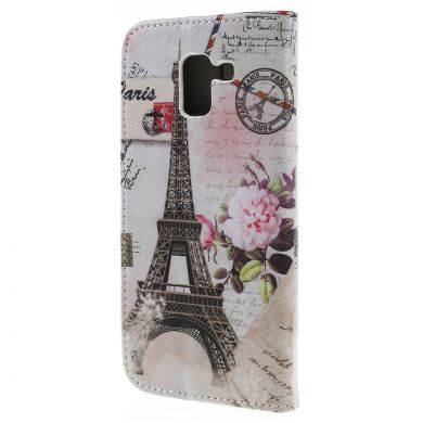 Чехол-книжка Deexe Color Wallet для Samsung Galaxy J6 2018 (J600) - Eiffel Tower