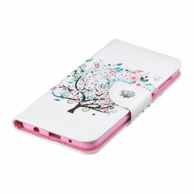 Чехол-книжка Deexe Color Wallet для Samsung Galaxy M10 (M105) - Flowered Tree