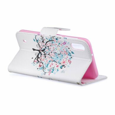 Чехол-книжка Deexe Color Wallet для Samsung Galaxy M10 (M105) - Flowered Tree