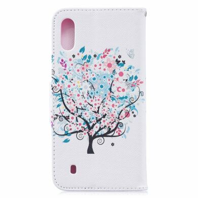 Чехол-книжка Deexe Color Wallet для Samsung Galaxy M10 (M105) - Flowered Tree