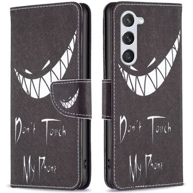 Чехол-книжка Deexe Color Wallet для Samsung Galaxy S24 (S921) / Galaxy S25 (S931) - Don't Touch My Phone