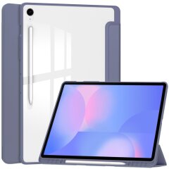 Чехол-книжка Deexe Crystal Back для Samsung Galaxy Tab S10 FE Plus - Purple