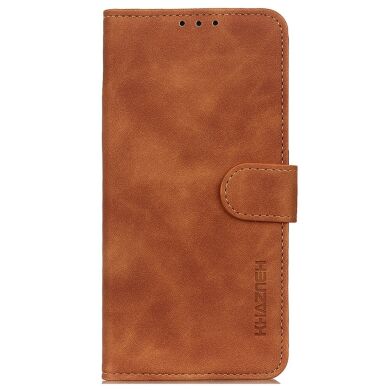 Чехол-книжка KHAZNEH Retro Wallet для Samsung Galaxy A07 (A075) - Brown