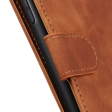 Чехол-книжка KHAZNEH Retro Wallet для Samsung Galaxy A07 (A075) - Brown