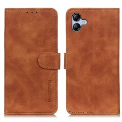 Чехол-книжка KHAZNEH Retro Wallet для Samsung Galaxy A07 (A075) - Brown