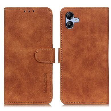 Чехол-книжка KHAZNEH Retro Wallet для Samsung Galaxy A07 (A075) - Brown