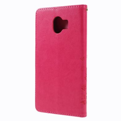 Чехол-книжка UniCase Flower Pattern для Samsung Galaxy J4 2018 (J400) - Magenta