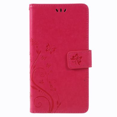 Чехол-книжка UniCase Flower Pattern для Samsung Galaxy J4 2018 (J400) - Magenta