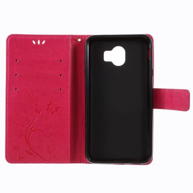 Чехол-книжка UniCase Flower Pattern для Samsung Galaxy J4 2018 (J400) - Magenta